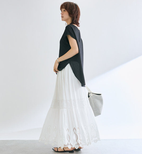  「メッシュフレンチブラウス」|シャツ・ブラウス|