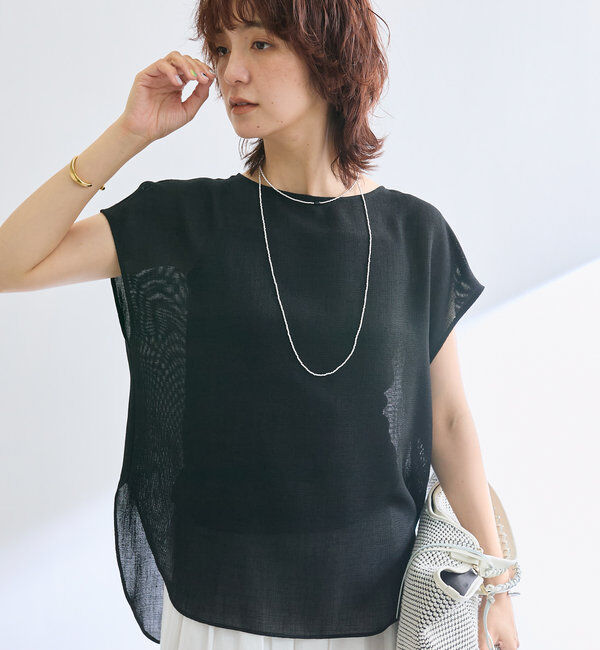 「メッシュフレンチブラウス」|シャツ・ブラウス|