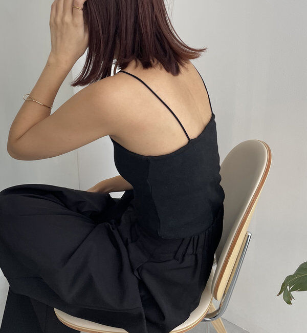  「【S・Mサイズ展開あり】1ストラップカップ付キャミ」|キャミソール|