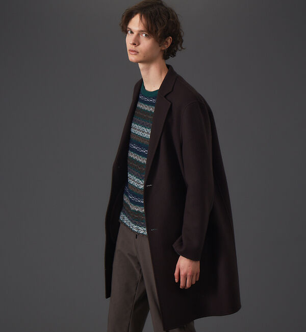 ABAHOUSE「ウール リバー チェスター コート」|その他|ダークブラウン