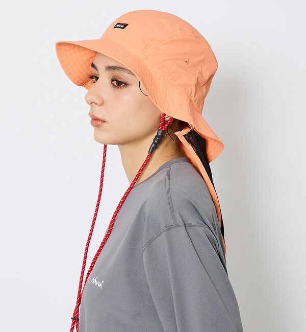 ABAHOUSE「【NANGA/ナンガ】/NYLON TUSSER SUNSHADE HAT/ナイ」|その他|オレンジ