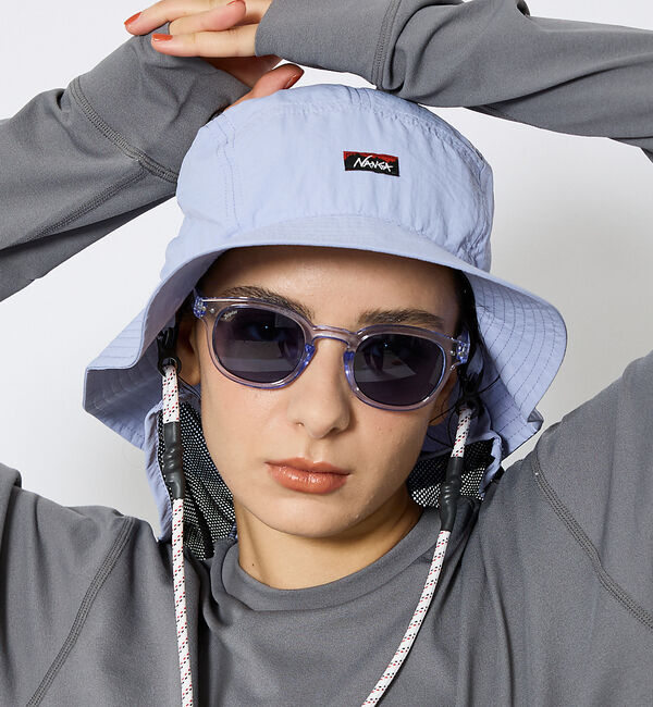 ABAHOUSE「【NANGA/ナンガ】/NYLON TUSSER SUNSHADE HAT/ナイ」|その他|ラベンダー