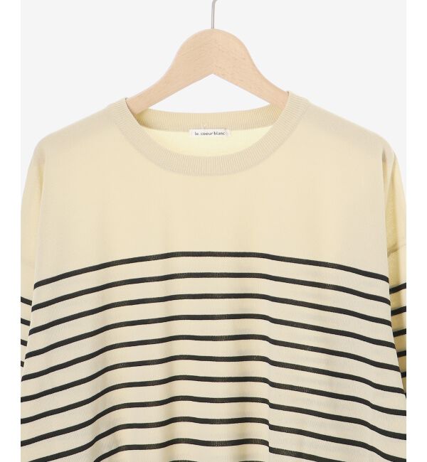  「《WEB限定アイテム》パネルボーダーワイドシルエットニット」|ニット・セーター|