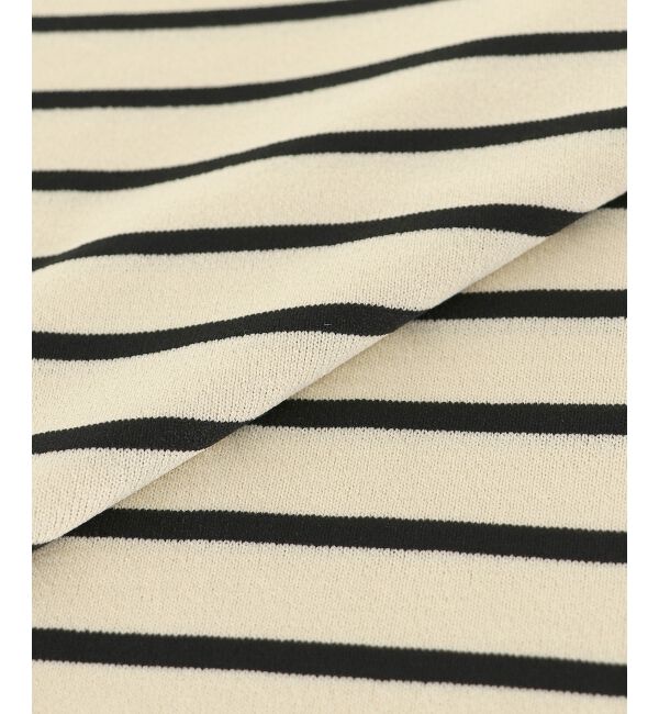  「《WEB限定アイテム》パネルボーダーワイドシルエットニット」|ニット・セーター|