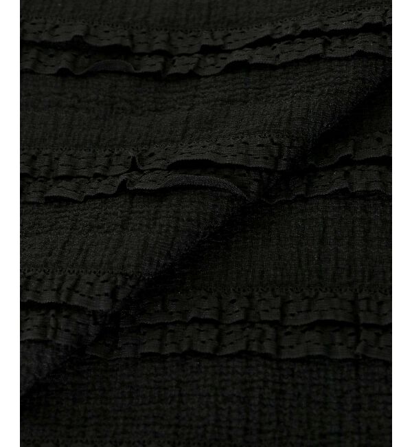  「前後2wayカットレースフリルカーデ」|カーディガン|