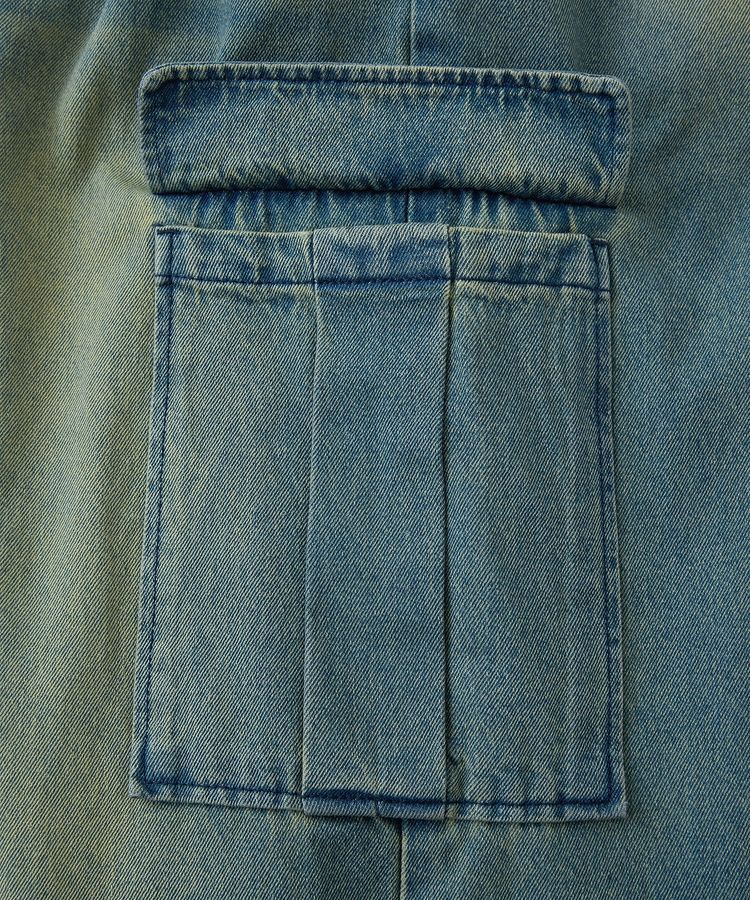 Green Parks「EGOISTブリーチデニムカーゴパンツ」|デニム|