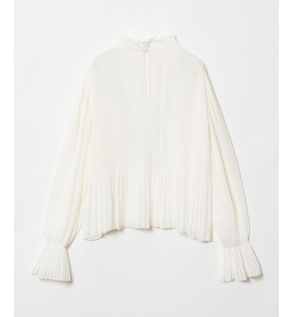 LOULOU WILLOUGHBY「【LOULOU WILLOUGHBY】プリーツシアーブラウス」|シャツ・ブラウス|