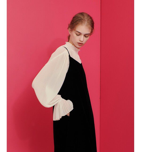 LOULOU WILLOUGHBY「【LOULOU WILLOUGHBY】プリーツシアーブラウス」|シャツ・ブラウス|