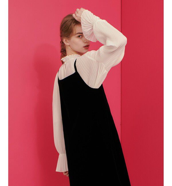 LOULOU WILLOUGHBY「【LOULOU WILLOUGHBY】プリーツシアーブラウス」|シャツ・ブラウス|