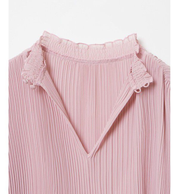 LOULOU WILLOUGHBY「【LOULOU WILLOUGHBY】プリーツシアーブラウス」|シャツ・ブラウス|