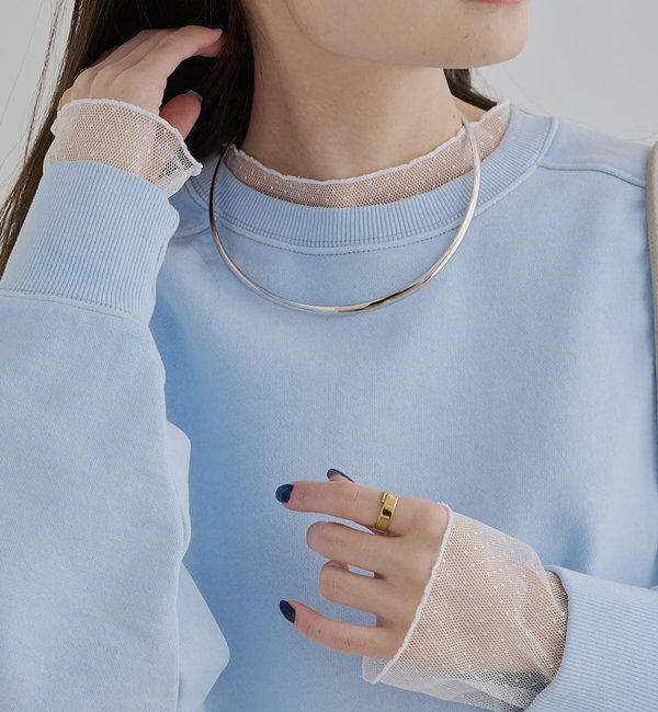  「メタルチョーカー」|ネックレス|シルバー