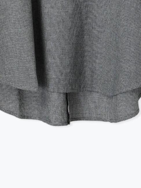 Samansa Mos2「後ろ釦スキッパーチュニック」|シャツ・ブラウス|