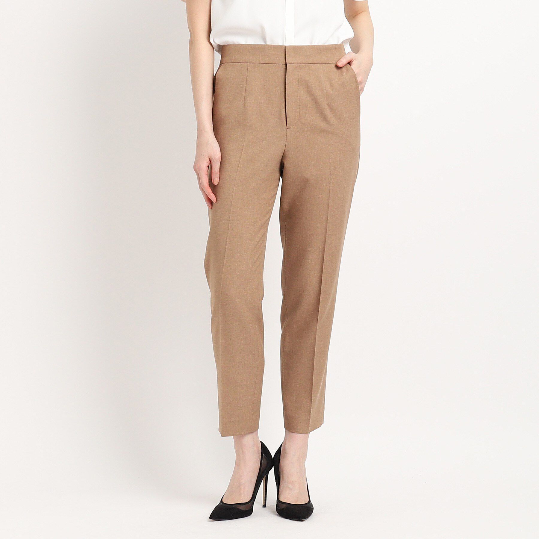 COUP DE CHANCE「【洗える／日本製／セットアップ可／通勤】すっきりしたシルエットのテーパードパンツ」|その他|