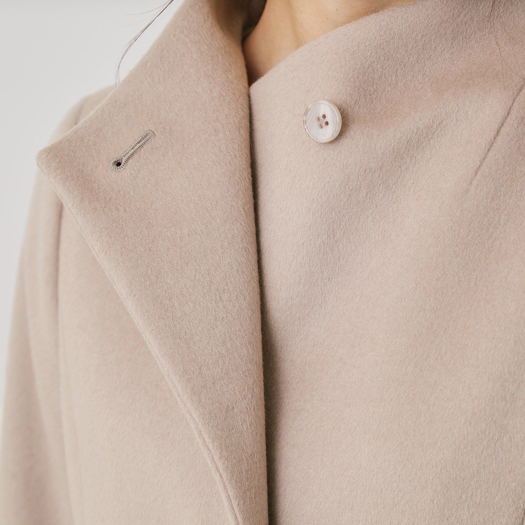 COUP DE CHANCE「【カシミヤ混／日本製】Iラインスタンドウィングカラーコート」|その他|