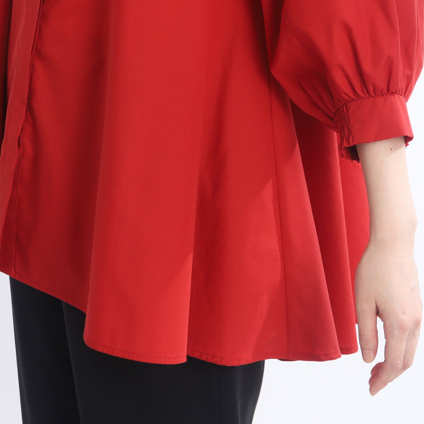 Reflect「【E‐QUALITY／手洗い可／羽織りも可】Aラインシルエットブラウス」|シャツ・ブラウス|