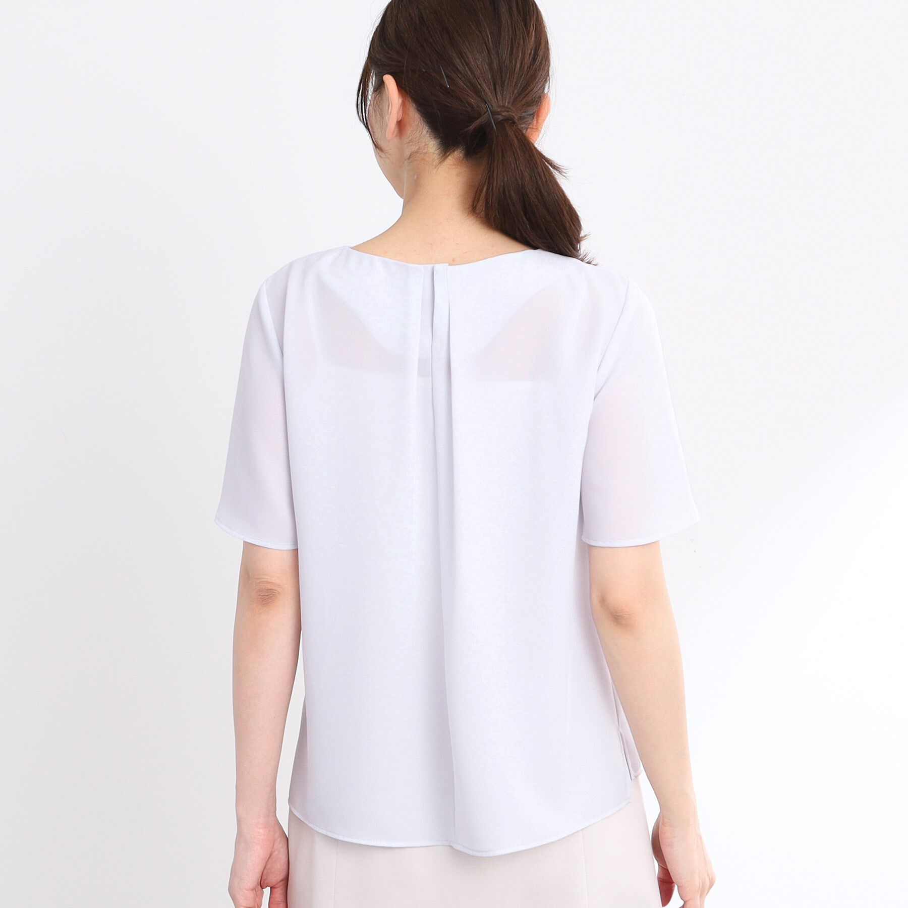 Reflect「【洗える】タックディティールブラウス」|シャツ・ブラウス|