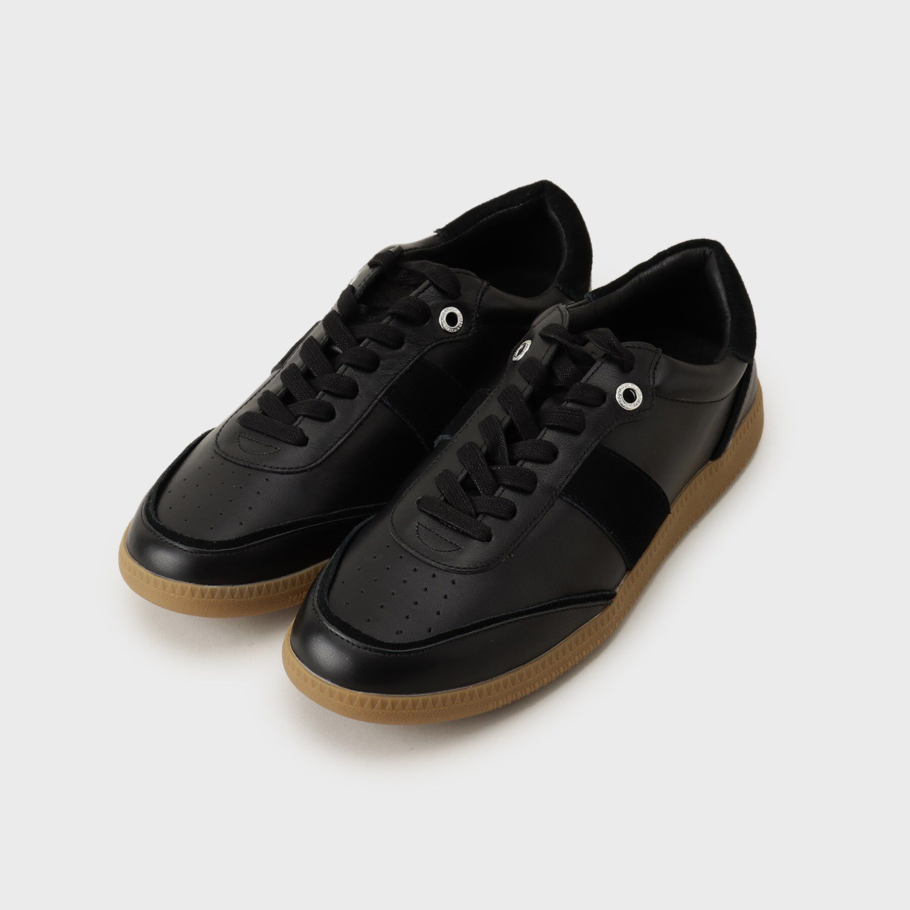 TAKEO KIKUCHI「オールレザー コンビスニーカー」|スニーカー|ブラック(019)