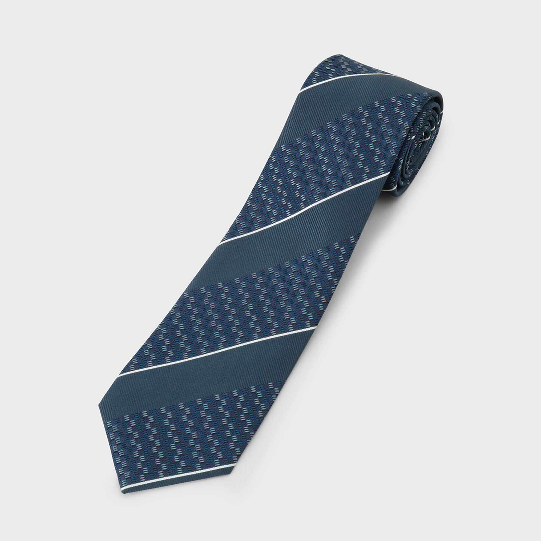 TAKEO KIKUCHI「【THE FLAGSHIP】石畳紋（いしだたみもん）シルクネクタイ」|ネクタイ・蝶ネクタイ|
