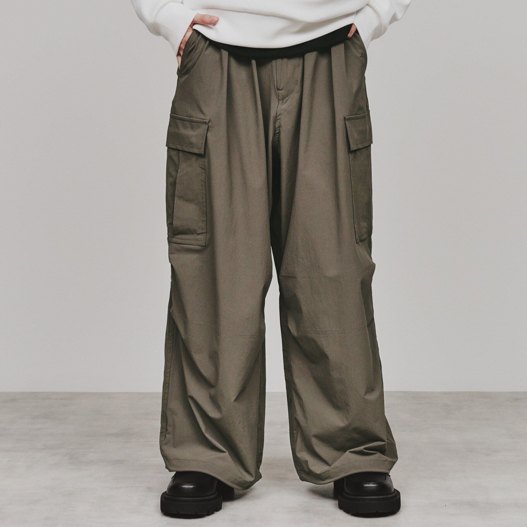 tk.TAKEO KIKUCHI「ナイロンワイドカーゴパンツ」|その他|