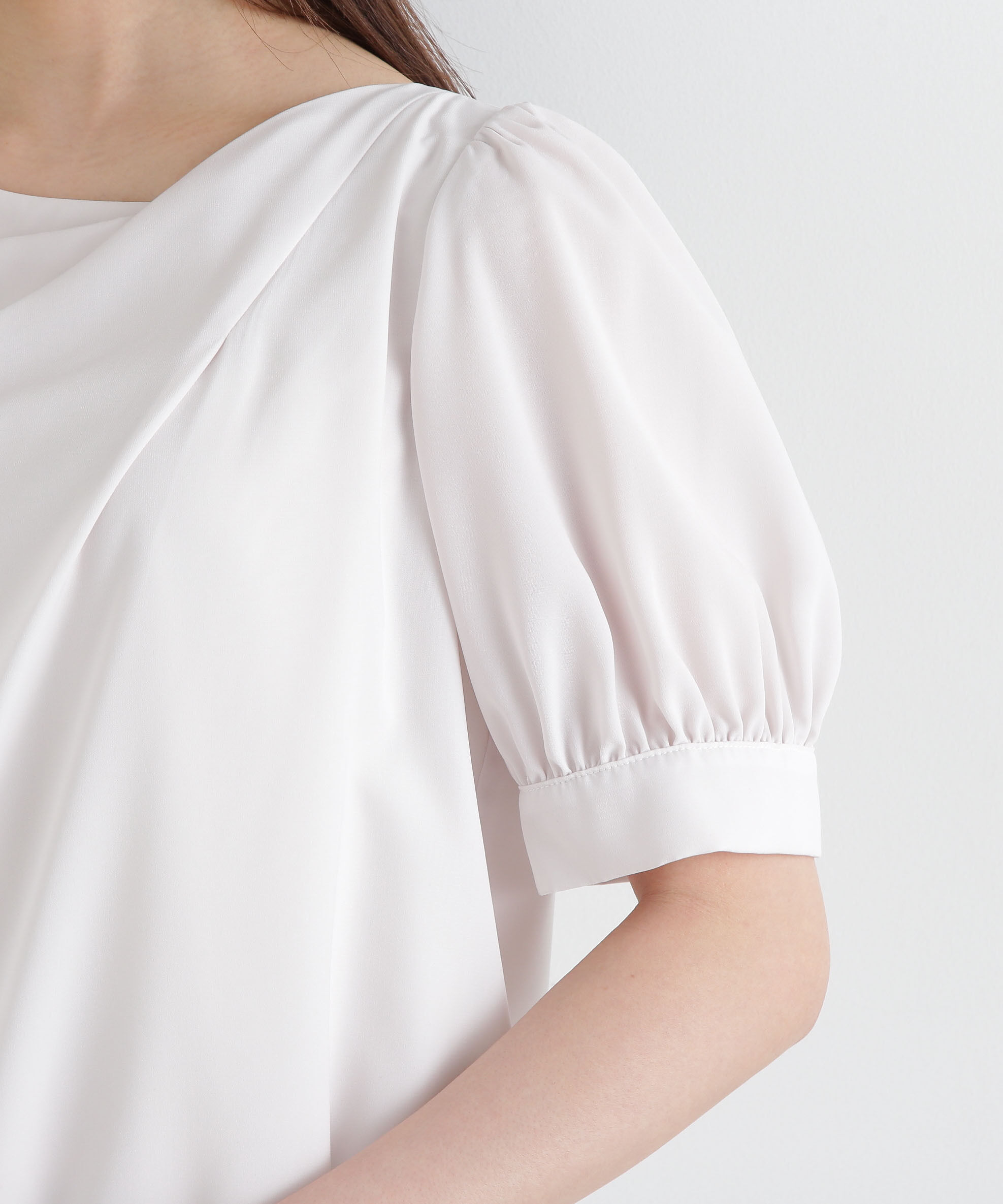 PROPORTION BODY DRESSING「デコルテニュアンスパフブラウス」|シャツ・ブラウス|