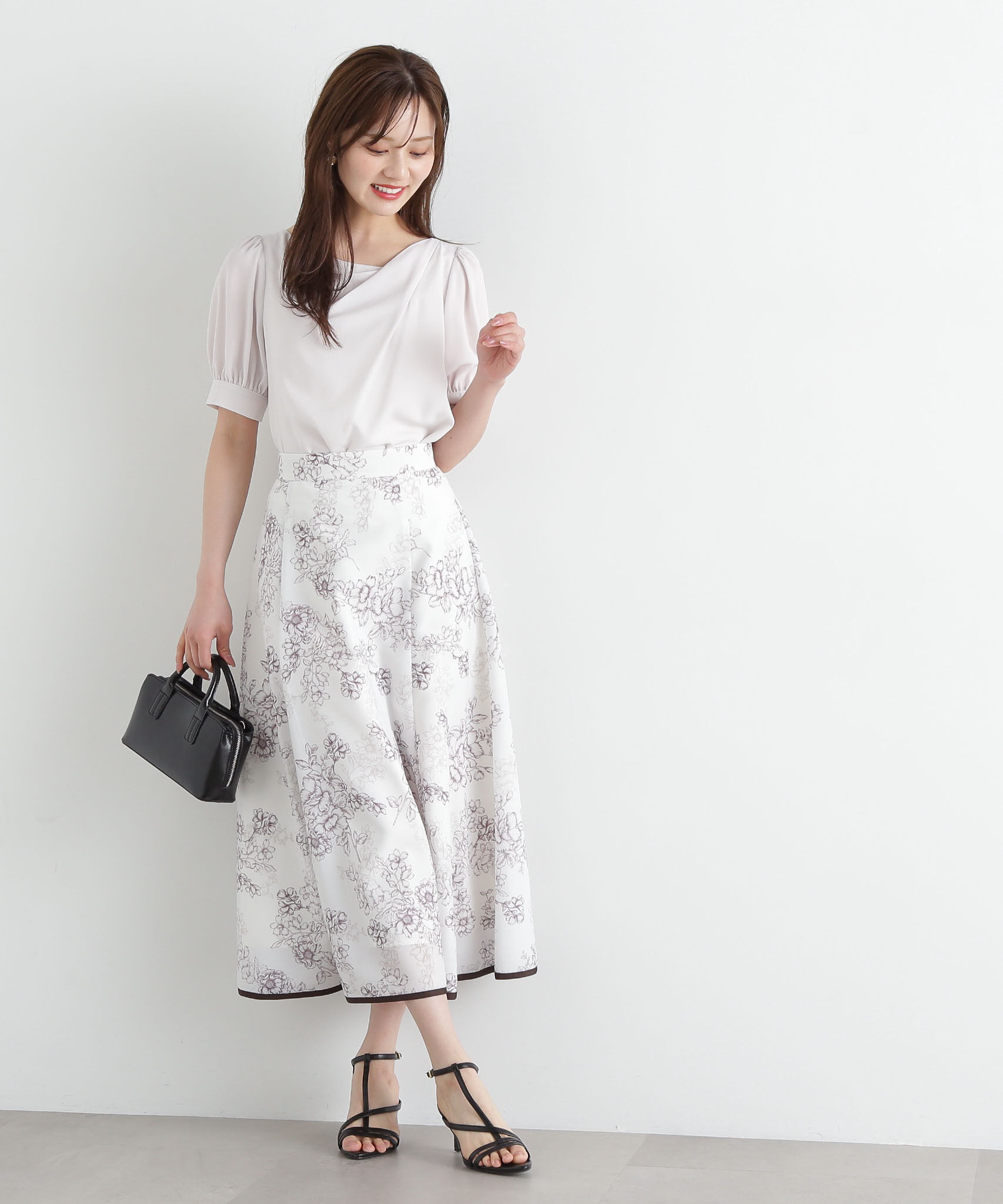 PROPORTION BODY DRESSING「デコルテニュアンスパフブラウス」|シャツ・ブラウス|