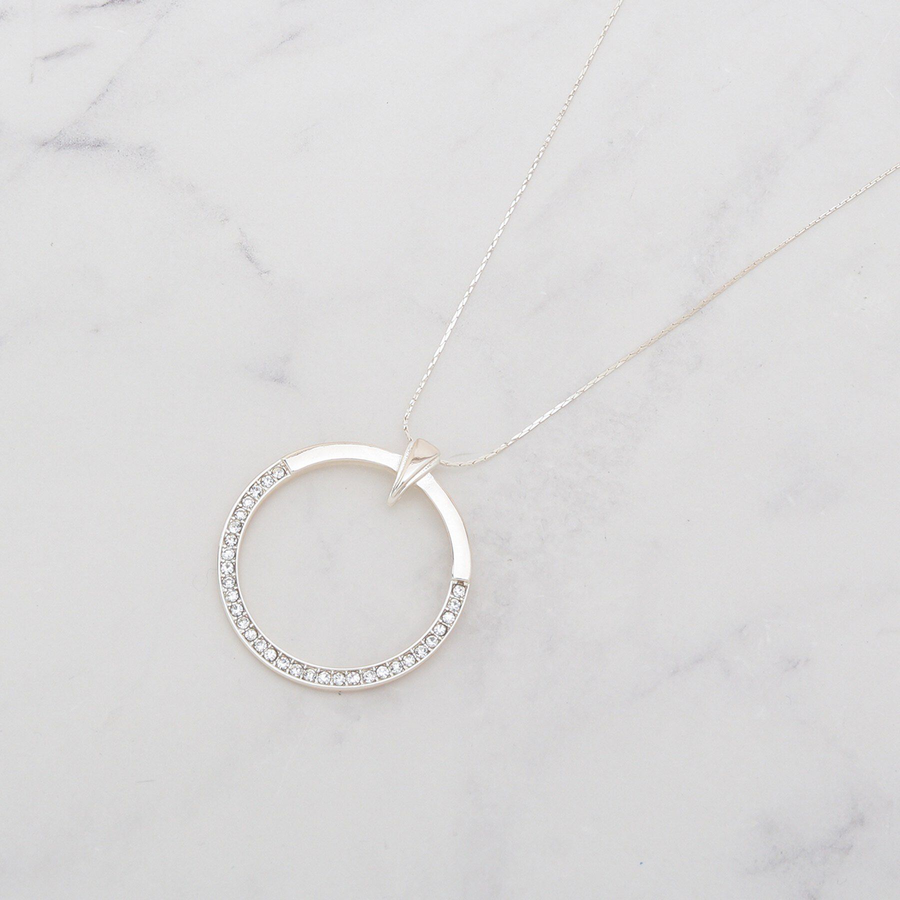 SHOO･LA･RUE「サークルキラキラネックレス」|ネックレス|ピンクゴールド(00