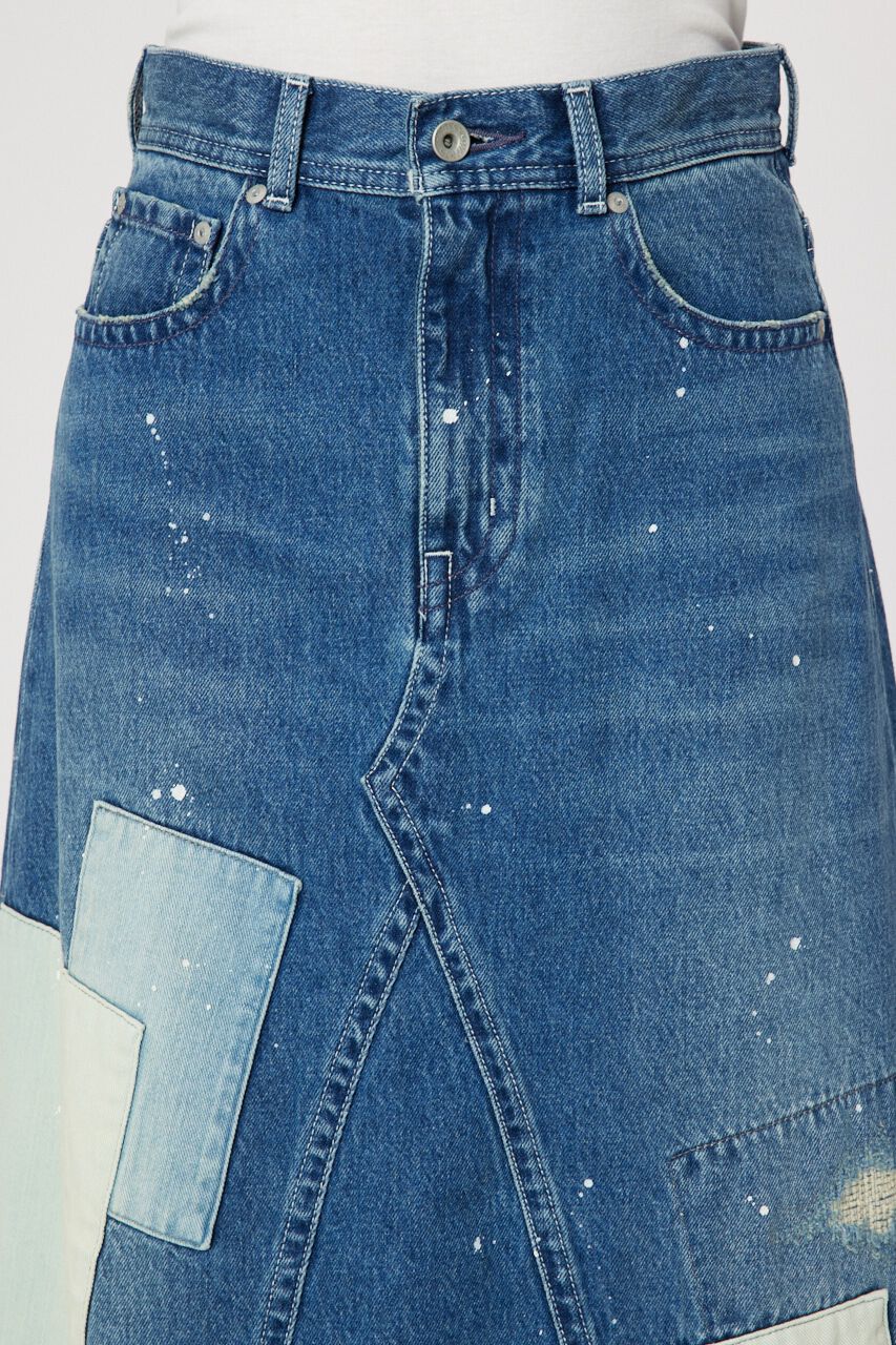 RODEO CROWNS「リメイクデニムマキシスカート」|スカート|