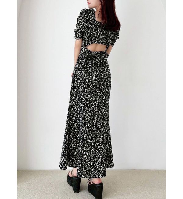 RESEXXY「バックオープンマーメイドワンピース」|ワンピース|ブラック