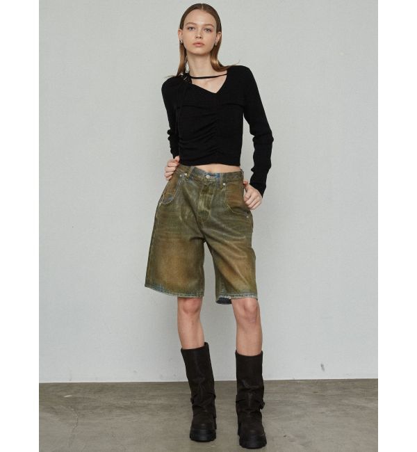 EMODA「チョーカーギャザーフィットニット」|ニット・セーター|