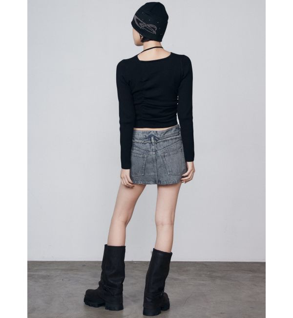 EMODA「チョーカーギャザーフィットニット」|ニット・セーター|