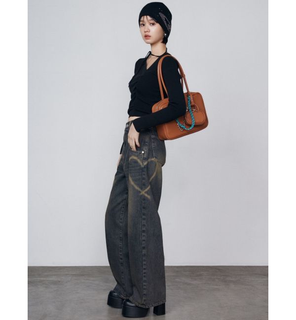 EMODA「チョーカーギャザーフィットニット」|ニット・セーター|