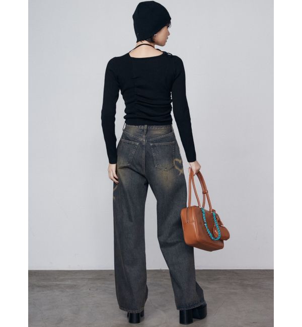 EMODA「チョーカーギャザーフィットニット」|ニット・セーター|