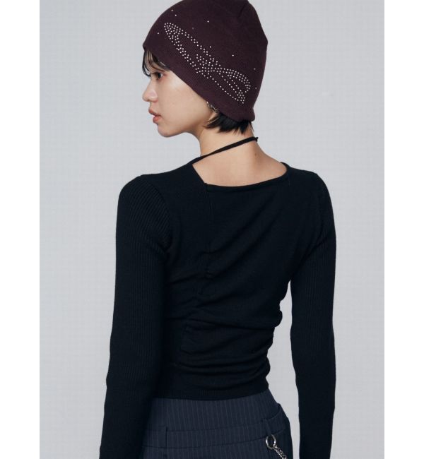 EMODA「チョーカーギャザーフィットニット」|ニット・セーター|