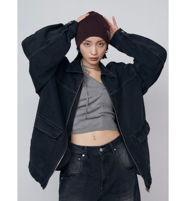 EMODA「チョーカーギャザーフィットニット」|ニット・セーター|