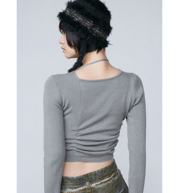 EMODA「チョーカーギャザーフィットニット」|ニット・セーター|