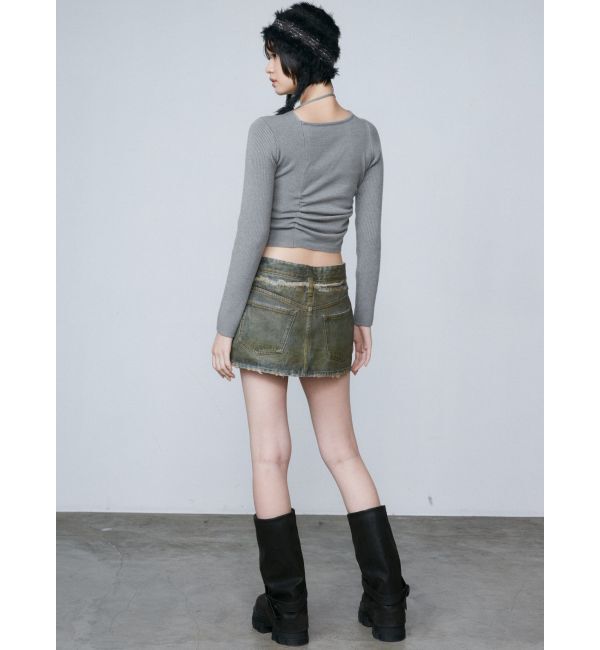 EMODA「チョーカーギャザーフィットニット」|ニット・セーター|