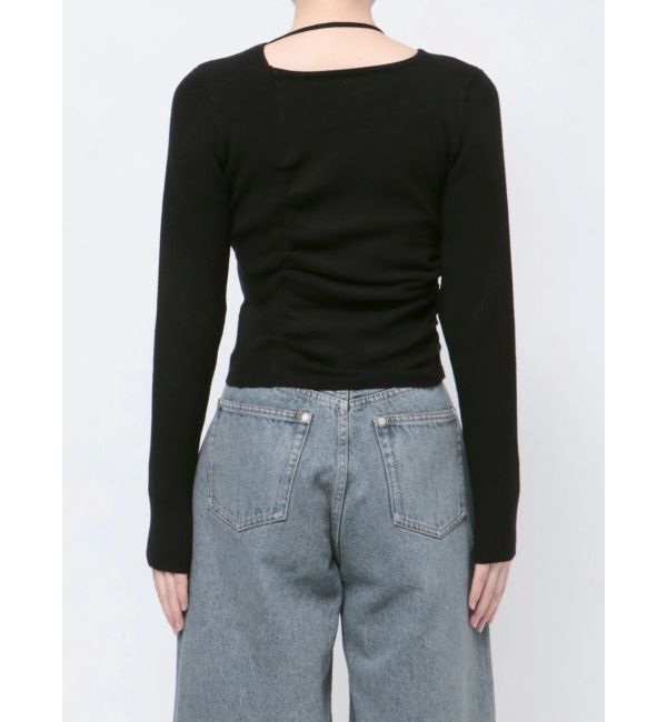 EMODA「チョーカーギャザーフィットニット」|ニット・セーター|