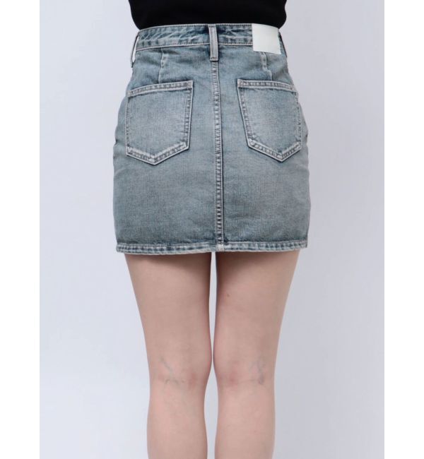 GYDA「ハイウエスSIDEサイドレースアップデニムスカートライクショートパンツ」|スカート|