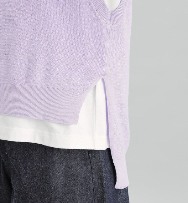 MACKINTOSH PHILOSOPHY「GREY LABEL コットン畦ニットベスト」|ニット・セーター|