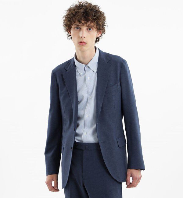 MACKINTOSH PHILOSOPHY「トロッター ジャケット#070 はっ水ストレッチメッシュ」|テーラードジャケット|ブルー