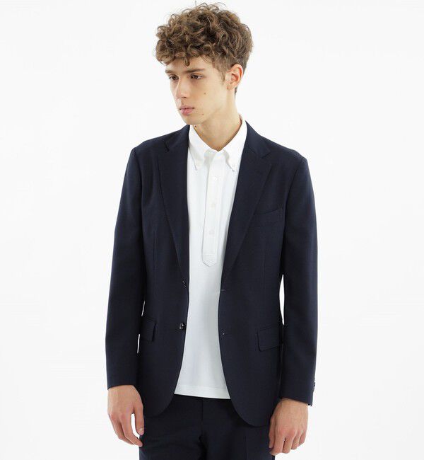 MACKINTOSH PHILOSOPHY「トロッター ジャケット#070 はっ水ストレッチメッシュ」|テーラードジャケット|ネイビー