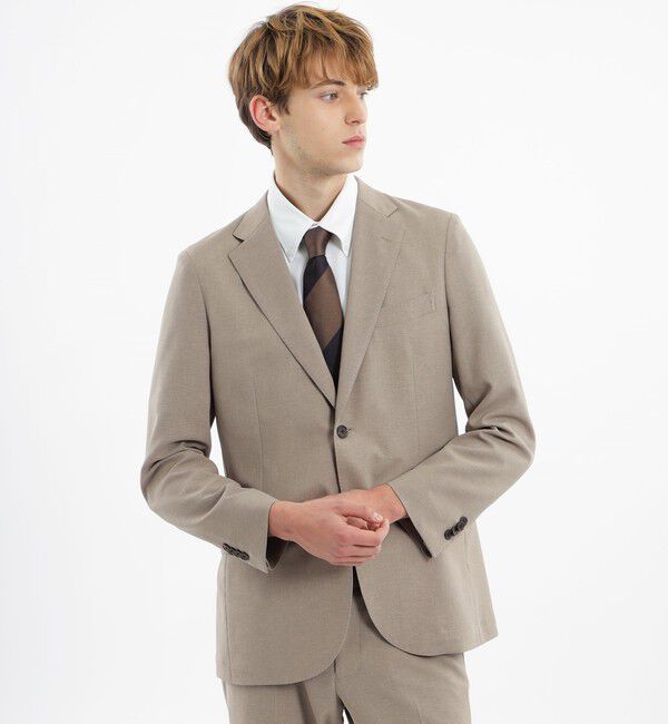 MACKINTOSH PHILOSOPHY「トロッター ジャケット#070 はっ水ストレッチメッシュ」|テーラードジャケット|ベージュ