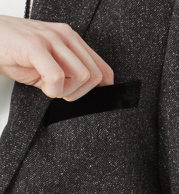  「ベルベットコンビシルクネップジャケット」|テーラードジャケット|