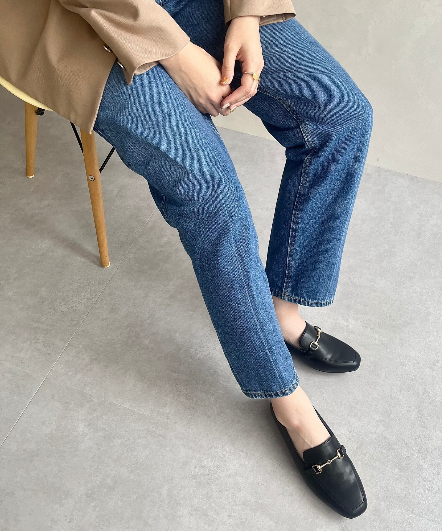 ORiental TRaffic「【跳べるパンプス/シリーズ累計１５０万足突破】スクエアトゥビットモチーフ  ローファー /R-3210」|パンプス|