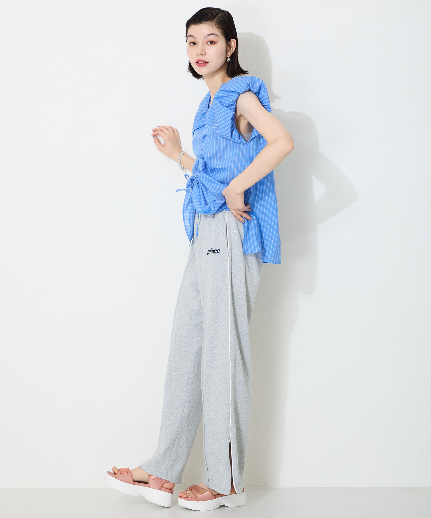 WA Oriental TRaffic「【追加】ダブルベルトスポーツサンダル/42207 スポサン 柔らかい 人気 軽い トレンド 厚底 再入荷」|サンダル|