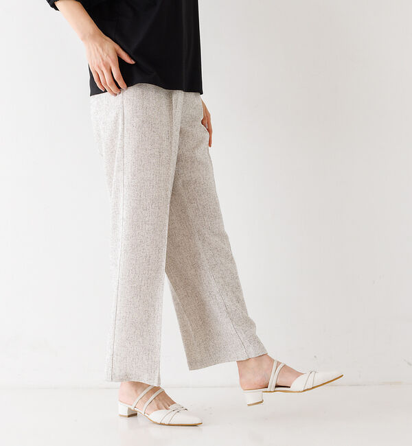 abahouse mavie「【セットアップ対応】ライトツィードワイドパンツ」|その他|