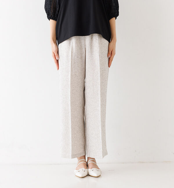 abahouse mavie「【セットアップ対応】ライトツィードワイドパンツ」|その他|