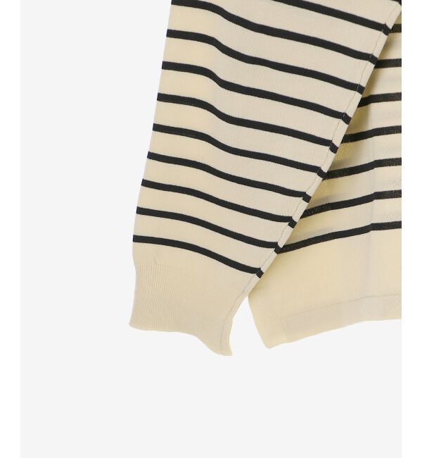  「《WEB限定アイテム》パネルボーダーワイドシルエットニット」|ニット・セーター|