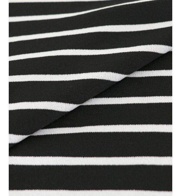  「《WEB限定アイテム》パネルボーダーワイドシルエットニット」|ニット・セーター|