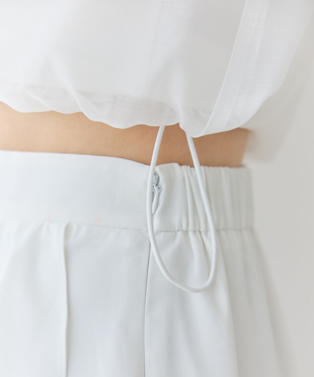 アンドクチュール「オーガンジーBIGカラーパーカー」|パーカー|